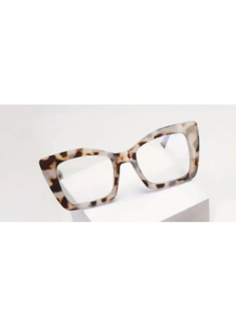 +3.00 Oprah Style Tortoise Shell Square Readers Glasses